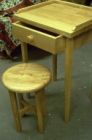 Dressing Table and Stool in English Ash
