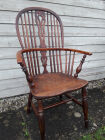 Yew and elm Windsor chair